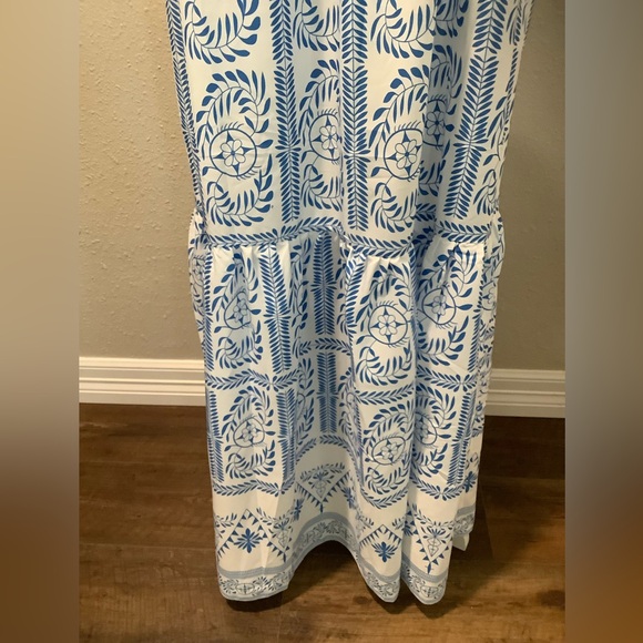 Camisa Fair Isle Floral Tiered Maxi Dress Size Large NWT - Picture 5 of 13